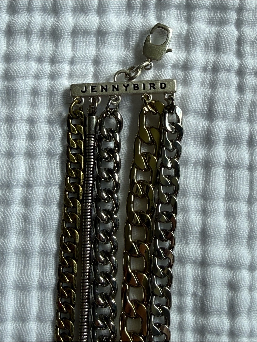 Jenny Bird Multi-Chain Two-Tone Bracelet in Gold and Silver